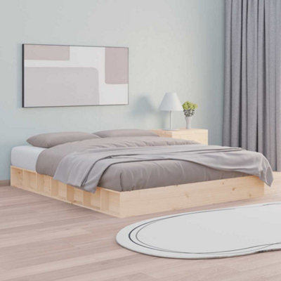 B&Q -  Bed Frame Without Mattress 160X200 Cm Solid Wood