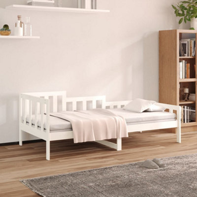 Vidaxl Day Bed Without Mattress White 90X190 Cm Single Solid Wood Pine