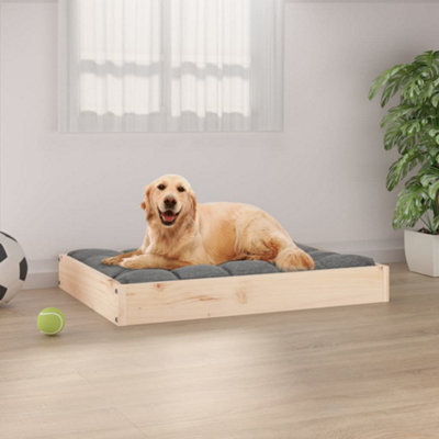 B&Q -  Dog Bed 71.5X54X9 Cm Solid Wood Pine Dog Beds