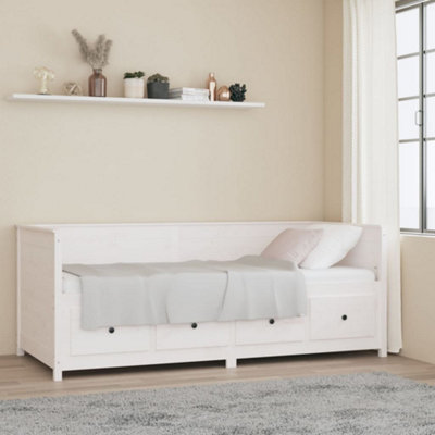 Vidaxl Day Bed Without Mattress White 80X200 Cm Solid Wood Pine from B&Q
