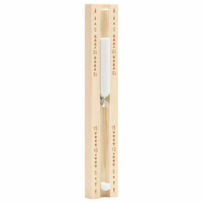 Vidaxl Sauna Sand Timer 15 Minutes Solid Wood Pine