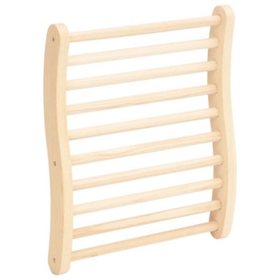 Vidaxl S-Shape Sauna Backrest Solid Wood Pine from B&Q