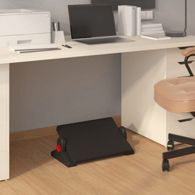 Vidaxl Footrest Black 50X30.5X17 Cm from B&Q