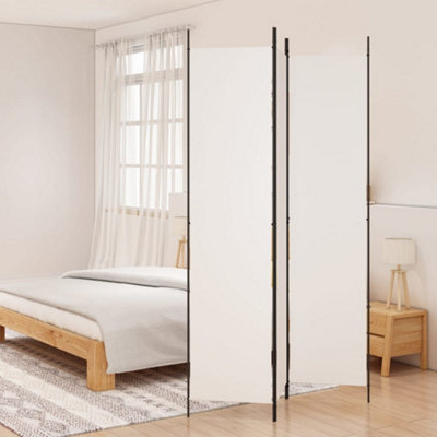 Vidaxl 3-Panel Room Divider White 150X220 Cm Fabric Room Dividers from B&Q