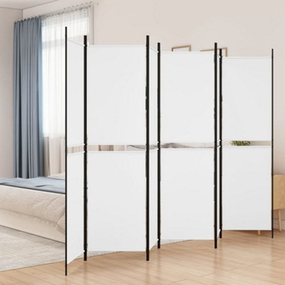 Vidaxl 6-Panel Room Divider White 300X200 Cm Fabric Room Dividers from B&Q