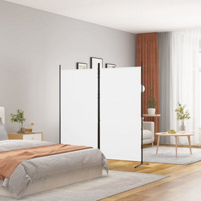B&Q -  2-Panel Room Divider White 175X180 Cm Fabric Room Dividers