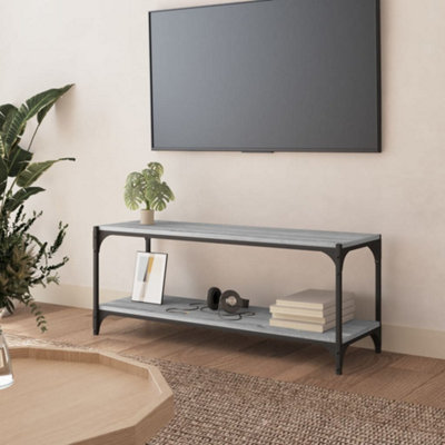 B&Q -  Tv Cabinet Grey Sonoma 100X33X41 Cm Engineered Wood And Steel