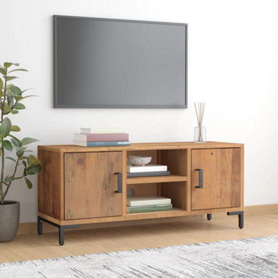 B&Q -  Tv Cabinet Brown 110X35X48 Cm Solid Pinewood