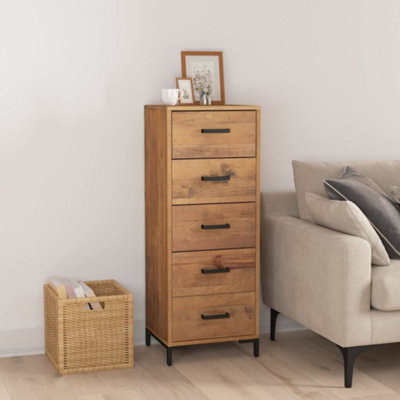 B&Q -  Chest Of Drawers 42X35X110 Cm Solid Pinewood
