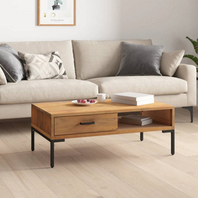 Vidaxl Coffee Table 90X50X35 Cm Solid Pinewood from B&Q