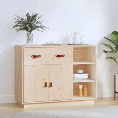 Vidaxl Sideboard 98.5X40x75 Cm Solid Wood Pine Sideboards