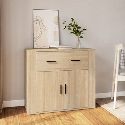 Vidaxl Sideboard Sonoma Oak 80X33x70 Cm Engineered Wood Sideboards