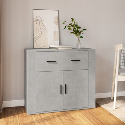 VidaXL Sideboard - 80x33x70 cm - Engineered Wood - Grey - Image 3