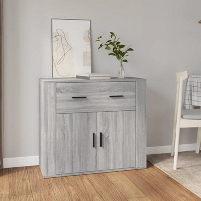 Vidaxl Sideboard Sonoma 80X33x70 Cm Engineered Wood Grey