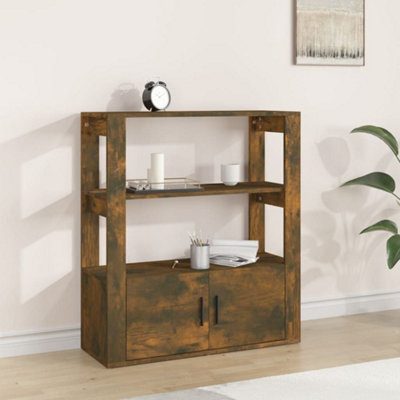 Vidaxl Sideboard Smoked Oak 80X30x90 Cm Engineered Wood