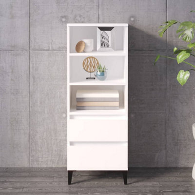 B&Q -  Highboard White 40X36X110 Cm Engineered Wood