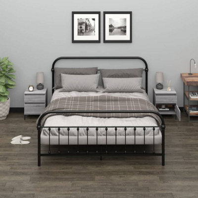 B&Q -  Bedside Cabinets 2 Pcs Grey Sonoma 40X35X50 Cm