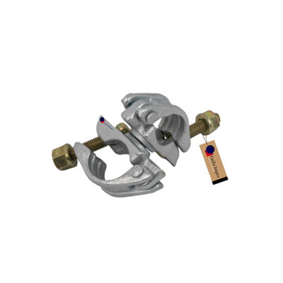 Gezu Impex Swivel Coupler 48 X 48 mm Electroplated Clamp For Scaffolding Steel Pipe Construction Tubes Rotary Coupling from B&Q