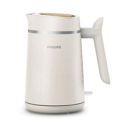 Philips Eco Conscious Edition Kettle 5000 Series100% Bio-Based Plastics 1.7 L CapacityCordless + 360 Pirouette BaseSilk from B&Q