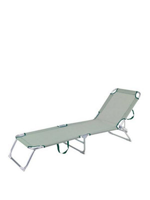 Redcliffs  Camping Bed Aluminium With 2X1 Woven Polyester - Green - Image 6