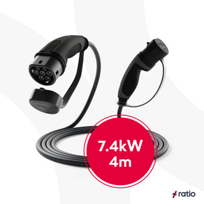 Ratio EV Ev Charging Cable 7.4Kw 4M Type 2 Ratio Premium from B&Q