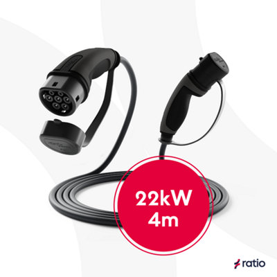 Ratio EV Ev Charging Cable 22Kw 4M Type 2 Ratio Premium from B&Q