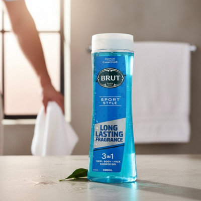 Generic Brut Shower Gel 600Ml Sport Style For Men Refreshing Fragrance