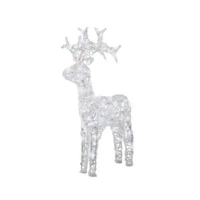 Kaemingk Led Light Up Christmas Reindeer Flashing Effect Outdoor Decoration  L.72Cm W.23Cm H.110Cm from B&Q