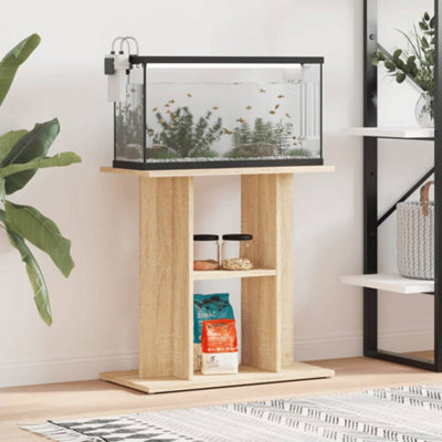 Vidaxl Aquarium Stand Sonoma Oak 60X30X60 Cm Engineered Wood from B&Q