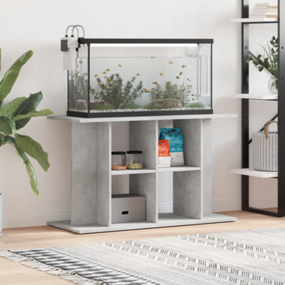 Vidaxl (Concrete Grey, 100 X 40 X 60 Cm) Aquarium Stand Fish Tank Stand Cabinet Aquarium Base Engineered Wood - Image 5
