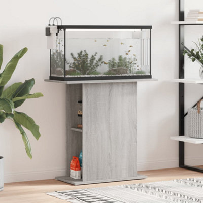 Vidaxl (Grey Sonoma, 36 X 75 X 72.5 Cm) Aquarium Stand Fish Tank Stand Cabinet Aquarium Base Engineered Wood - Image 5
