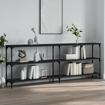 Vidaxl Console Table Black 200X29X75 Cm Engineered Wood from B&Q