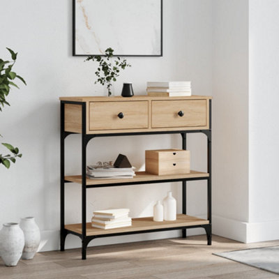 Vidaxl Console Table Sonoma Oak 72.5X25x75 Cm Engineered Wood