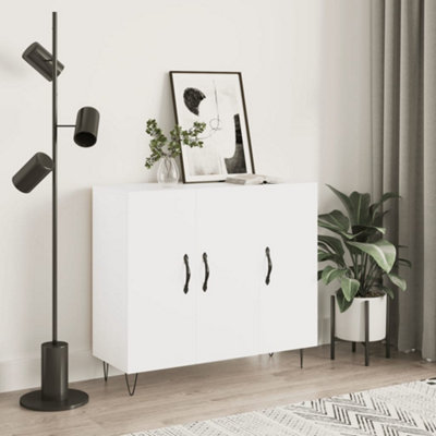 B&Q -  Sideboard White 90X34X80 Cm Engineered Wood
