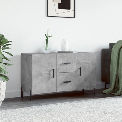 B&Q -  Sideboard Concrete Grey 100X36X60 Cm Engineered Wood