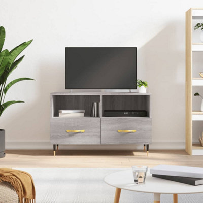 B&Q -  Tv Cabinet Grey Sonoma 80X36X50 Cm Engineered Wood