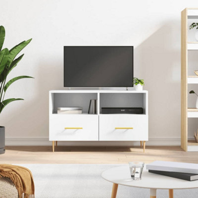 Vidaxl Tv Cabinet 80X36x50 Cm Engineered Wood White