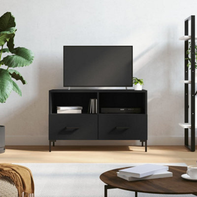 Vidaxl Tv Cabinet 80X36x50 Cm Engineered Wood Black