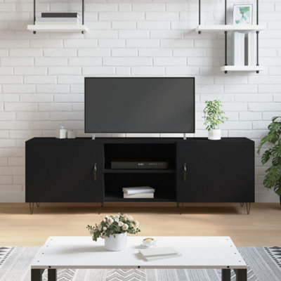 Vidaxl Tv Cabinet 150X30x50 Cm Engineered Wood Black