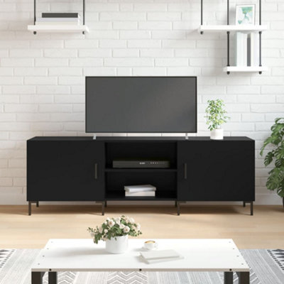Vidaxl Tv Cabinet 150X30x50 Cm Engineered Wood Black