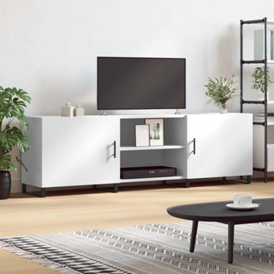 B&Q -  Tv Cabinet White 150X30X50 Cm Engineered Wood