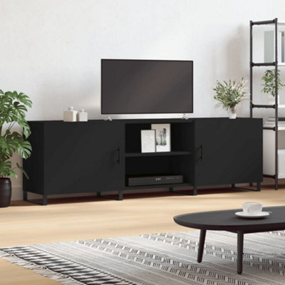 Vidaxl Tv Cabinet 150X30x50 Cm Engineered Wood Black