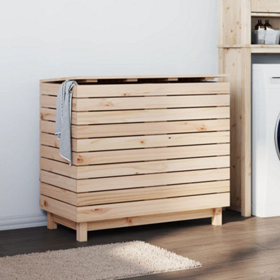 B&Q -  Laundry Basket 88.5X44X76 Cm Solid Wood Pine