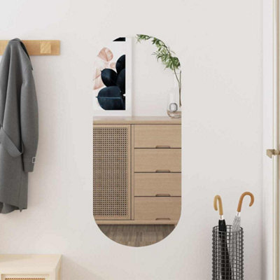 Vidaxl Wall Mirror 30X70 Cm Glass Oval from B&Q