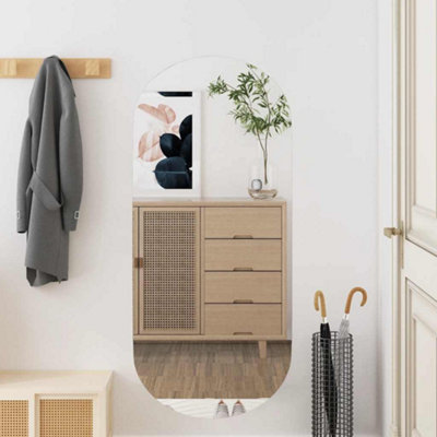 Vidaxl Wall Mirror 40X90 Cm Glass Oval from B&Q