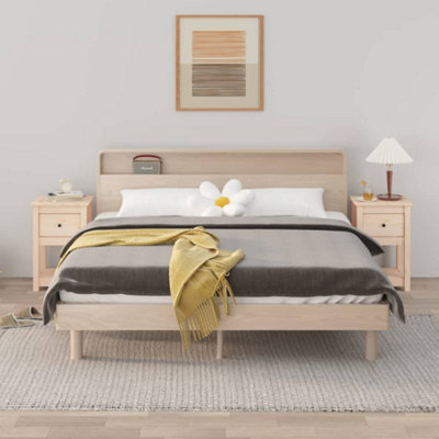 B&Q -  Bedside Cabinets 2 Pcs 40X35X61.5 Cm Solid Wood Pine