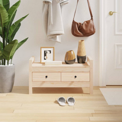 Vidaxl Hall Bench 80X40X43 Cm Solid Wood Pine from B&Q
