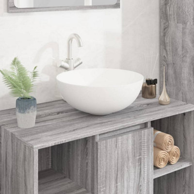 Vidaxl Wash Basin 36X15 Cm Ceramic Round White