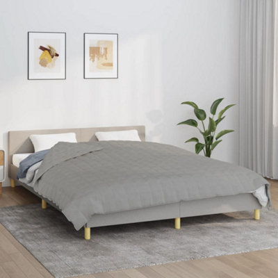 B&Q -  Weighted Blanket Grey 200X200 Cm 9 Kg Fabric Weighted Blankets