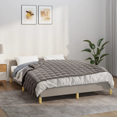 B&Q -  Weighted Blanket Grey 138X200 Cm Single 6 Kg Fabric Weighted Blankets